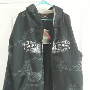 PHAT FARM 3X BLACK HOODIE NWT